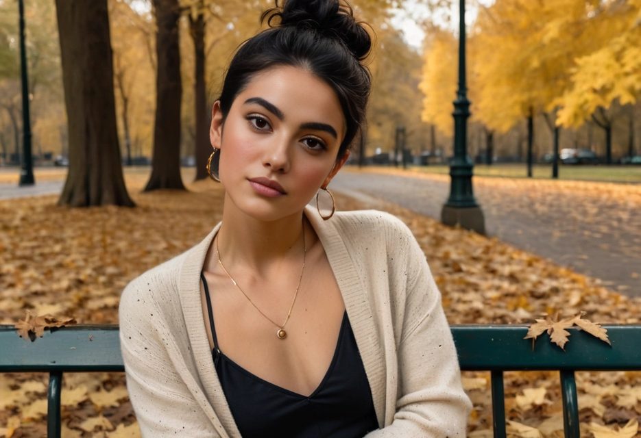 Vesper in an autumn park